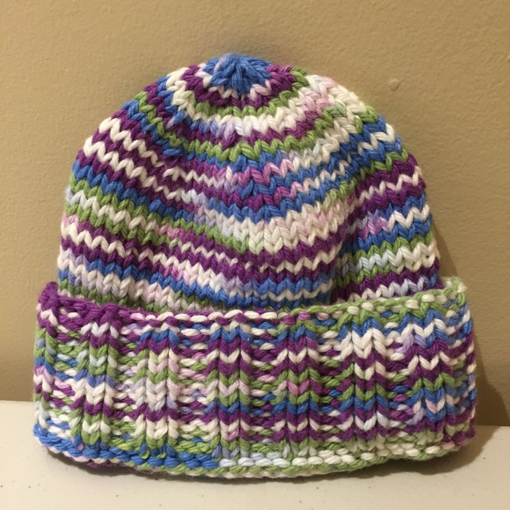 Hand Knit Newborn Baby Infant Hat Handmade
